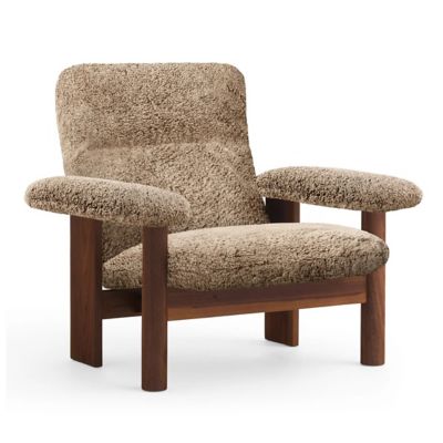 Audo Copenhagen Brasilia Lounge Chair - Color: Brown - 8055003-000B01ZZ