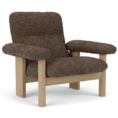 Audo Copenhagen Brasilia Lounge Chair - Color: Brown - 8053003-000C01ZZ