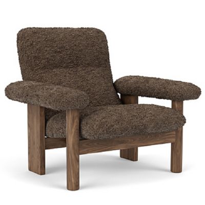 Audo Copenhagen Brasilia Lounge Chair - Color: Brown - 8055003-000C01ZZ