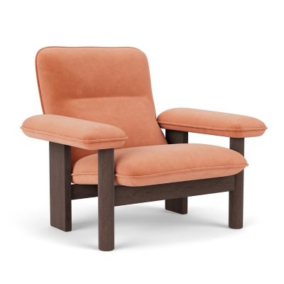 AUD2571853 Audo Copenhagen Brasilia Lounge Chair - Color: Bro sku AUD2571853