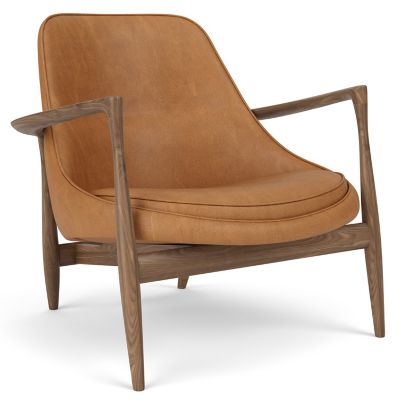 Audo Copenhagen Elizabeth Lounge Chair - Color: Brown - 1208006-000100ZZ