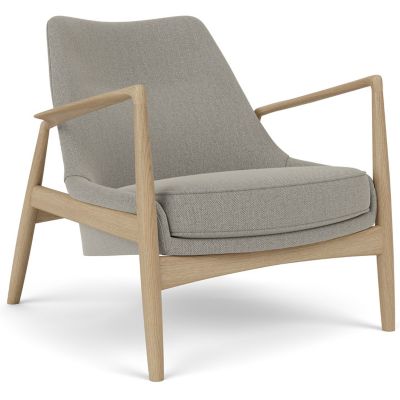 Audo Copenhagen The Seal Low Back Lounge Chair in Beige