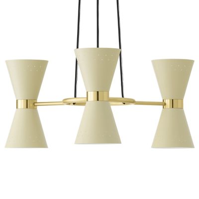 Audo Copenhagen Collector Chandelier - Color: Cream - Size: 3 light - 13946