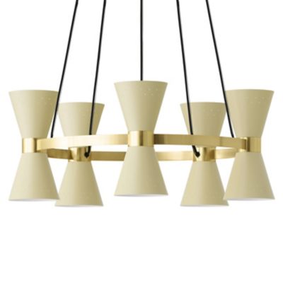 Audo Copenhagen Collector Chandelier - Color: Cream - Size: 5 light - 13936