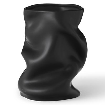 Audo Copenhagen Collapse Vase in Black, Size: 8 