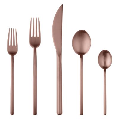 Mepra Due 20-Piece Flatware Set in Bronze