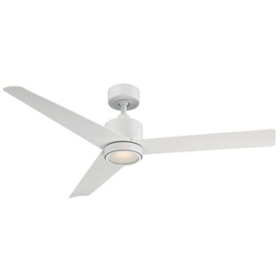 Modern Forms Lotus Smart Ceiling Fan - Color: White - Blade Color: White - 