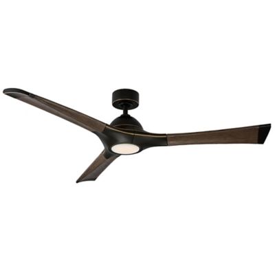 Modern Forms Woody Smart Ceiling Fan - Color: Oil Rubbed - Blade Color: Dar