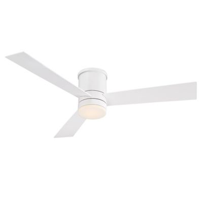Modern Forms Axis LED Flushmount Smart Fan - Color: White - Blade Color: Wh