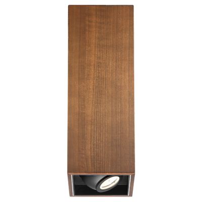 Modern Forms Box LED 18 Inch Square Flushmount Light - Color: Wood tones - 
