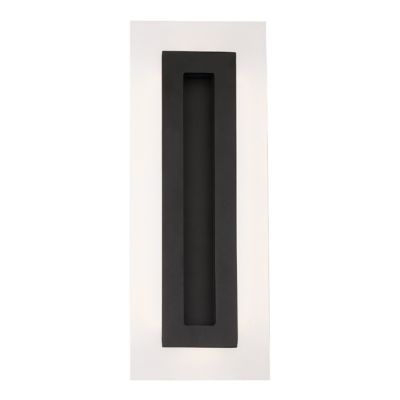 Modern Forms Shadow LED Wall Light - Color: Black - Size: 17-in - WS-W46817