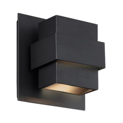 Modern Forms Pandora LED Indoor/Outdoor Wall Sconce - Color: Black - Size: 