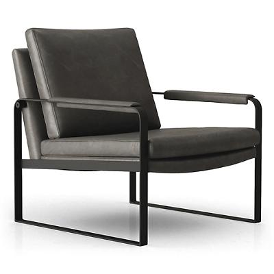 Charles Leather Lounge Armchair