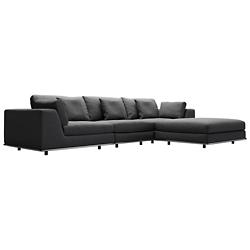 Perry Three Seat Sofa with Ottoman Limited Edition