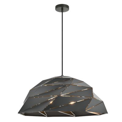 Huxe Vico Pendant Light - Color: Grey - Size: Large