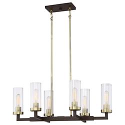 Ainsley Court 6-Light Linear Suspension