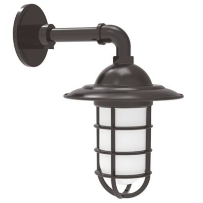 Alder & Ore Alexia Straight Arm Outdoor Wall Sconce - Color: Bronze - Size: 8