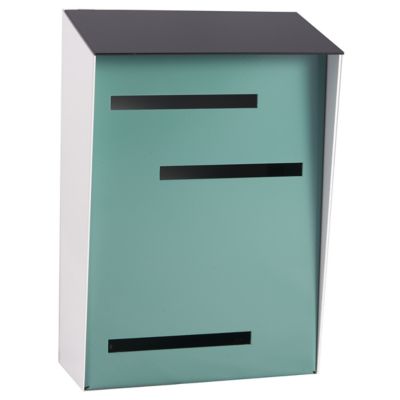 Mid Century Modern Vertical Mailbox - Tri-Tone