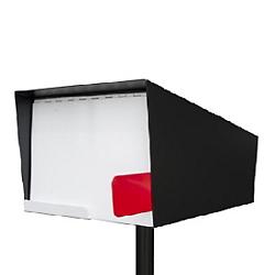 Post Mount Two Tone Mailbox
