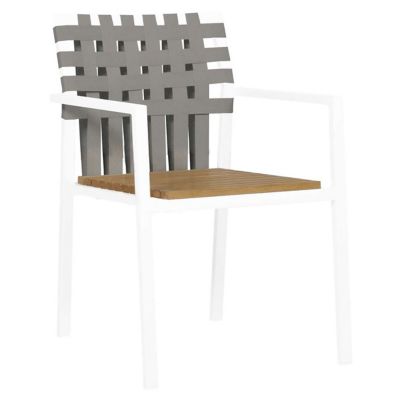 Ekka Stacking Armchair, Teak Seat
