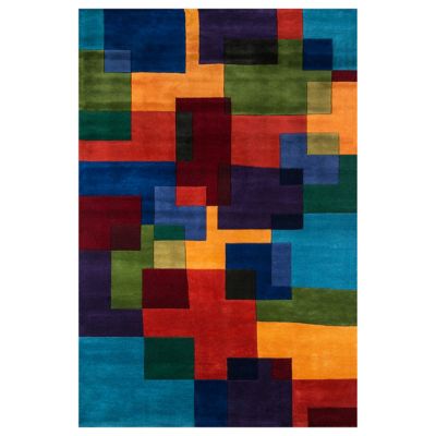 MNI2442955 Momeni New Wave NW-49 Area Rug - Color: Blue - Siz sku MNI2442955