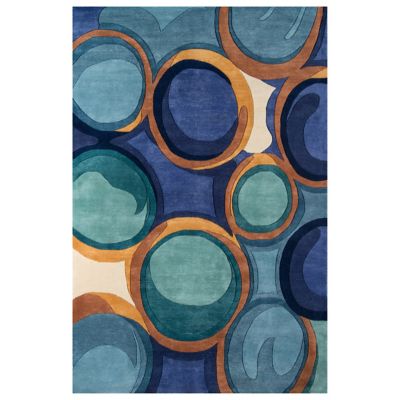 Momeni New Wave NW-133 Area Rug - Color: Blue - Size: 5 ft 3 In. x 8 ft - N