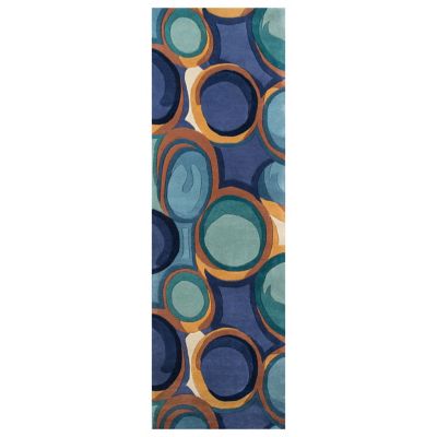 Momeni New Wave NW-133 Runner - Color: Blue - Size: 2 Ft. 6 In. x 8 Ft. Run