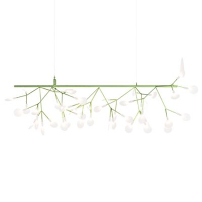 Moooi Heracleum III Endless LED Linear Chandelier - Color: Green - Size: 45