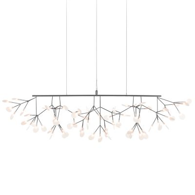 Moooi Heracleum III LED Linear Chandelier Light - Color: Silver - 871828236