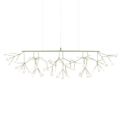 Moooi Heracleum III LED Linear Chandelier Light - Color: Green - 8718282367