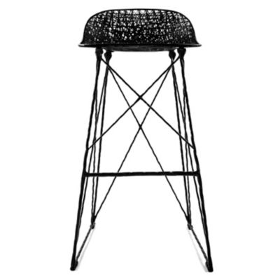 Moooi Carbon Outdoor Stool - Color: Black - Size: Bar - 8718282340166