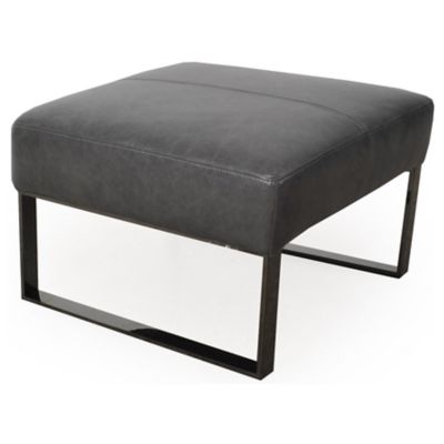 Uno Leather Ottoman