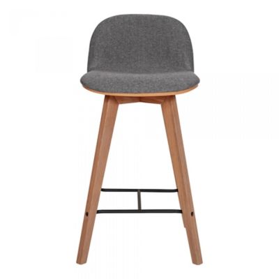 Moes Home Collection Napoli Stool - Color: Grey - Size: Counter - YC-1019-