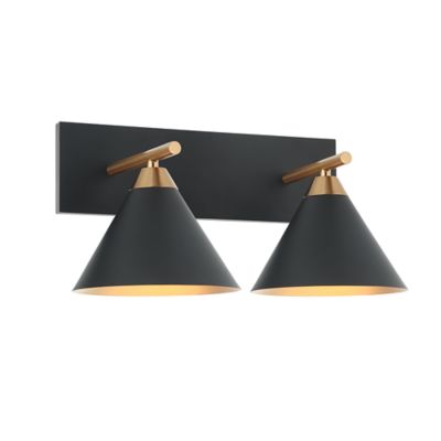 Huxe Serif Vanity Light - Color: Black - Size: 2 light