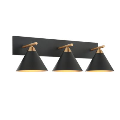 Huxe Serif Vanity Light - Color: Black - Size: 3 light