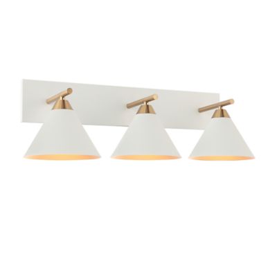 Huxe Serif Vanity Light - Color: White - Size: 3 light