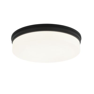 Huxe Basilio LED Flush Mount Ceiling Light - Color: Black - Size: Medium