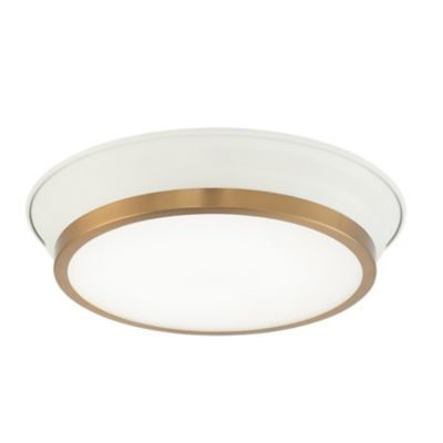 Huxe Eugenio LED Flush Mount Ceiling Light - Color: White - Size: 12