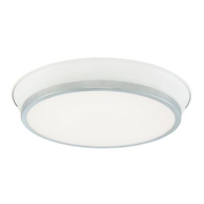 Huxe Eugenio LED Flush Mount Ceiling Light - Color: White - Size: 15