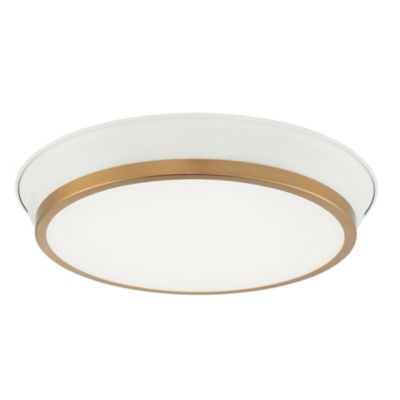 Huxe Eugenio LED Flush Mount Ceiling Light - Color: White - Size: 15