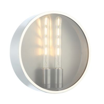 Huxe Federigo Round Wall / Ceiling Light - Color: Silver - Size: Medium