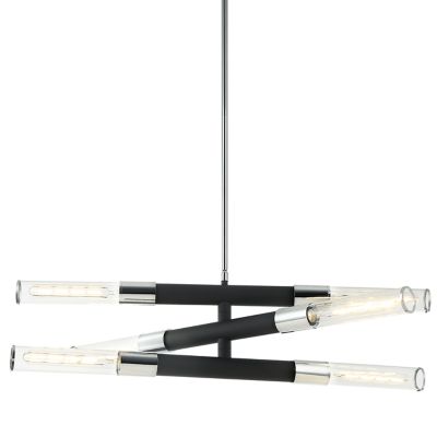 Huxe Fredo Chandelier - Color: Black - Size: 6 light