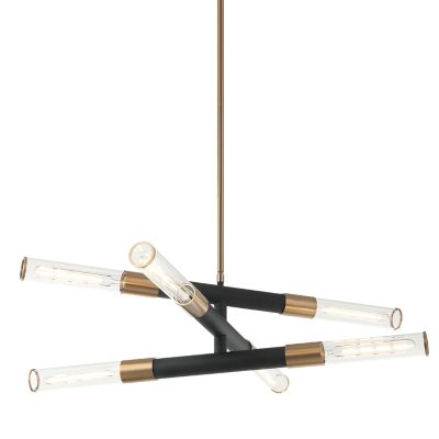 Huxe Fredo Chandelier - Color: Black - Size: 6 light