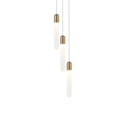 Huxe Bera Multi-Light Pendant Light - Color: Brass