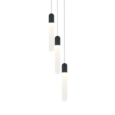 Huxe Bera Multi-Light Pendant Light - Color: Black