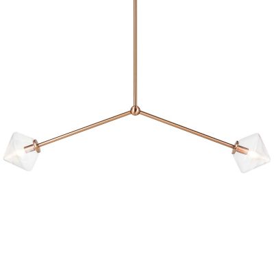 Huxe Adelina Pendant Light - Color: Brass - Size: 2 light