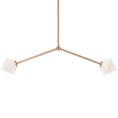 Huxe Adelina Pendant Light - Color: Brass - Size: 2 light