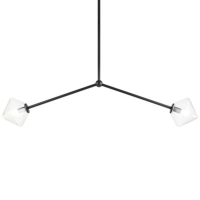 Huxe Adelina Pendant Light - Color: Black - Size: 2 light