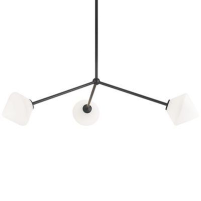 Huxe Adelina Pendant Light - Color: Black - Size: 3 light