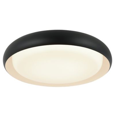 Huxe Ursula LED Flushmount Light - Color: Black - Size: Large